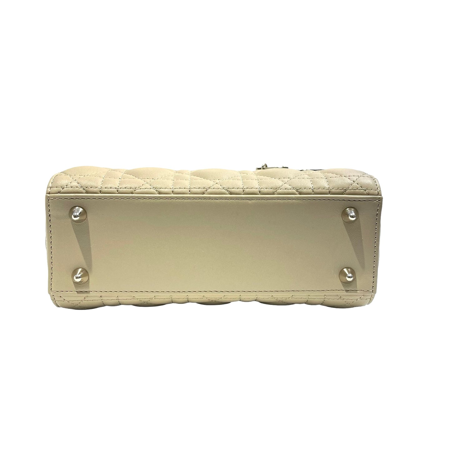 Used DIOR Lady Dior Handbag Beige