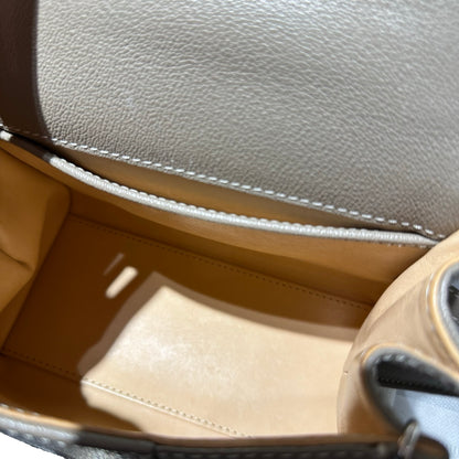 Used DELVAUX Brillant Mini Shoulder Bag Grey PHW