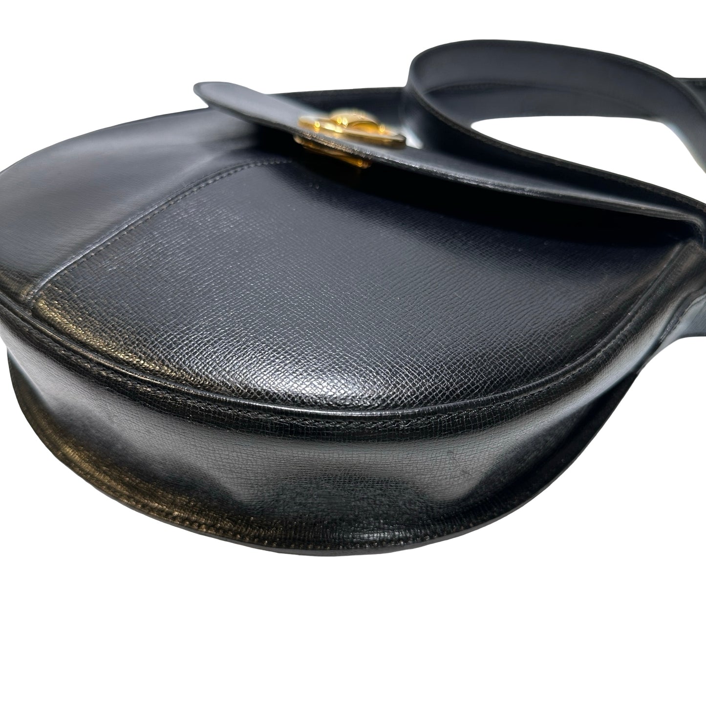 Used DIOR Epi Leather Vintage cross body Shoulder Bag Black GHW
