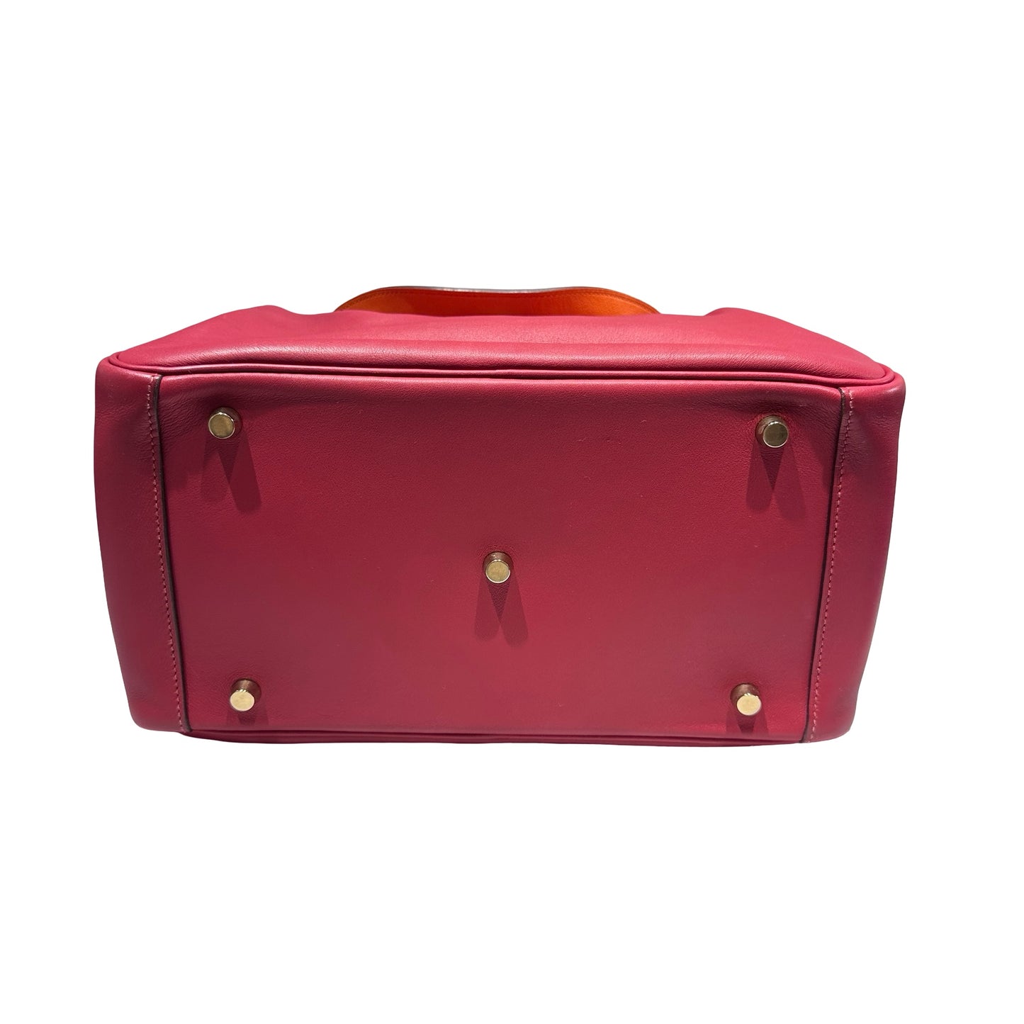 Used HERMÈS Lindy 30 Two Way Shoulder Bag Red Orange (93) GHW