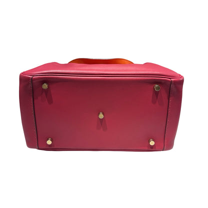 Used HERMÈS Lindy 30 Two Way Shoulder Bag Red Orange (93) GHW