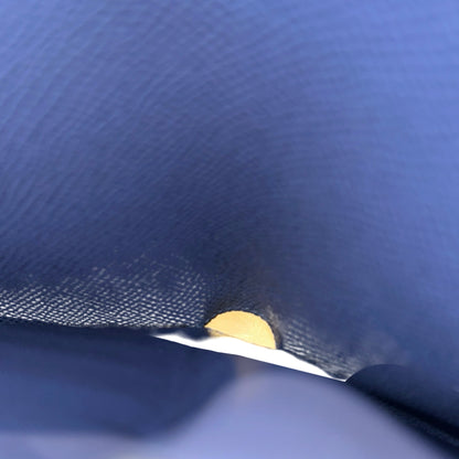 Used HERMÈS Epsom leather Clic-H wallet PHW Navy