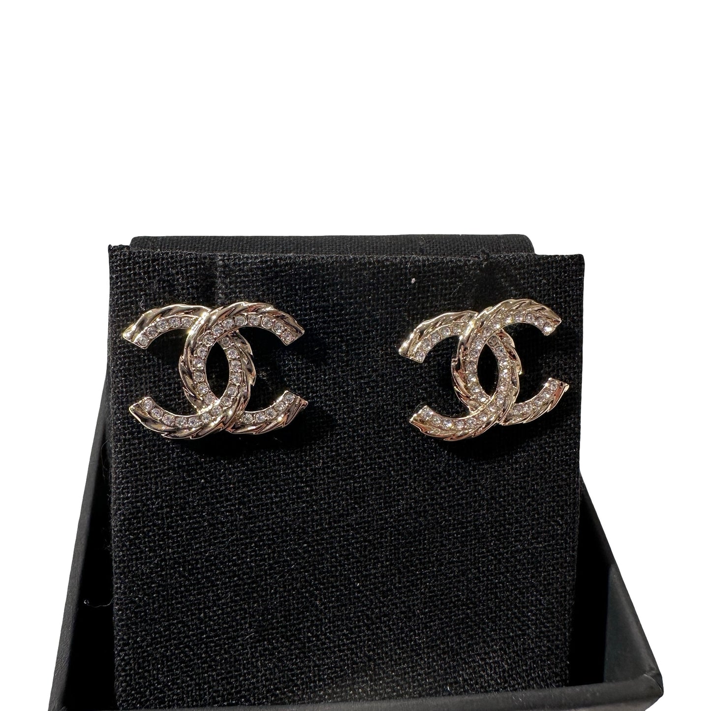 Used CHANEL Earrings Gold
