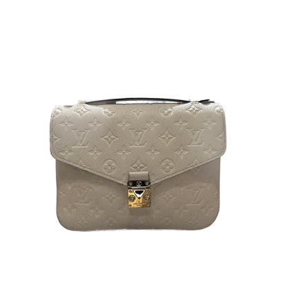 Louis Vuitton Calfskin Leather Metis Cross Body Bag GHW Beige