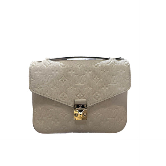 Louis Vuitton Calfskin Leather Metis Cross Body Bag GHW Beige
