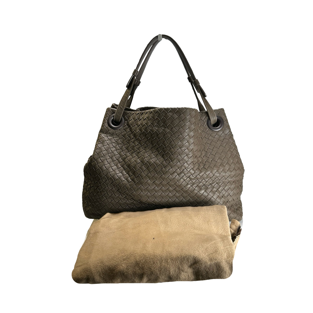 Used BOTTEGA VENETA Intrecciato Intrecciato Shoulder Bag Grey