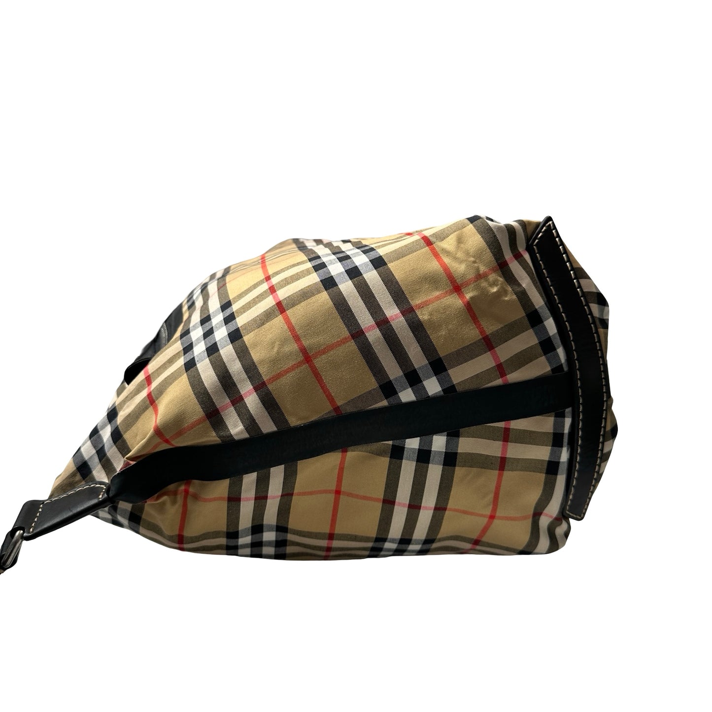 Used BURBERRY Backpack Rucksack Black Brown PHW