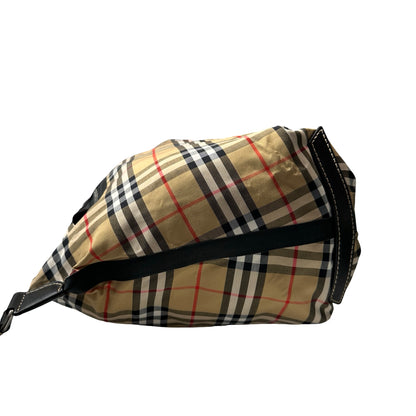 Used BURBERRY Backpack Rucksack Black Brown PHW