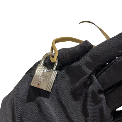 Used HERMES Leather Victoria Handbag Beige PHW