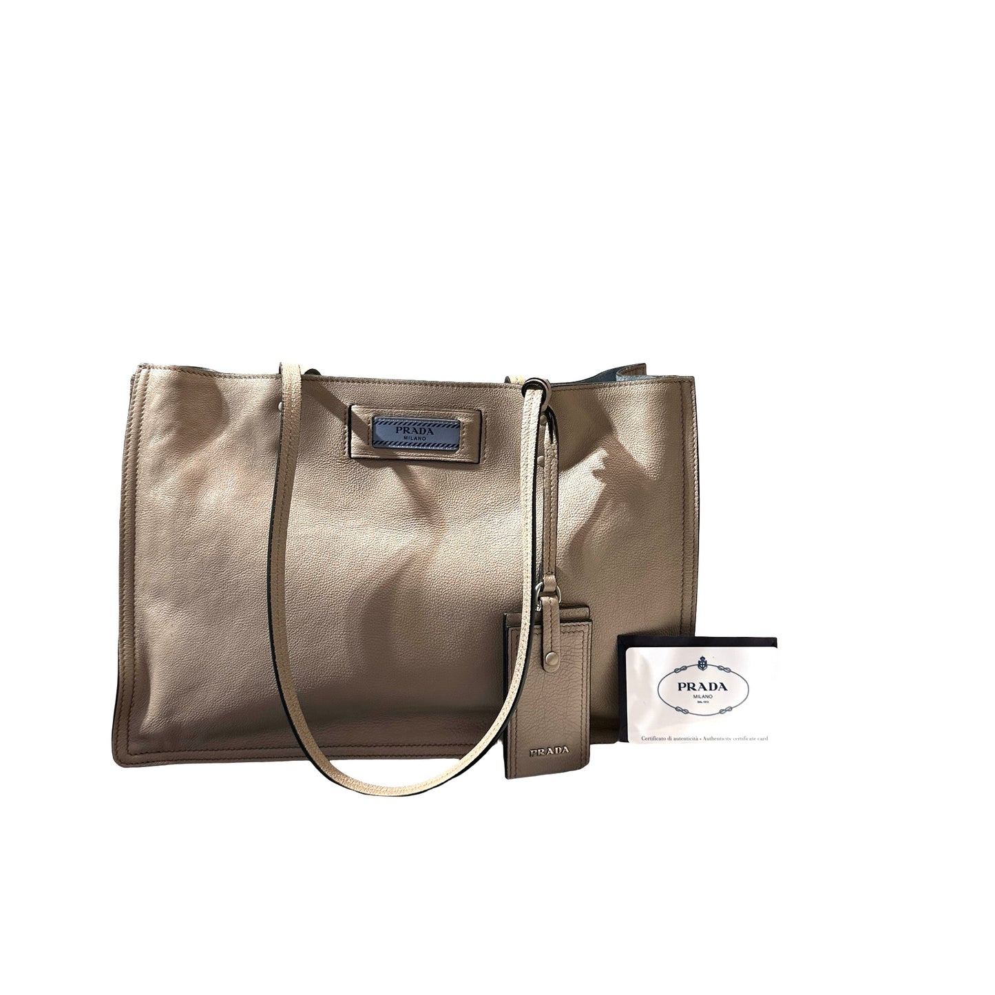 Used PRADA Shoulder Shoulder Bag Brown PHW