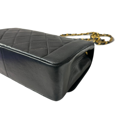 Used CHANEL DIANA Shoulder Bag Black GHW