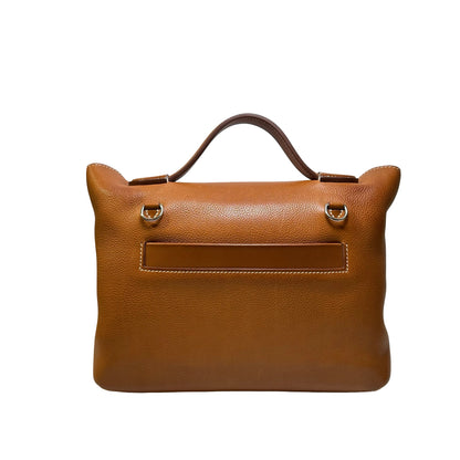 Used HERMES 馬鞍皮 24/24 29 Handbag Gold，GHW