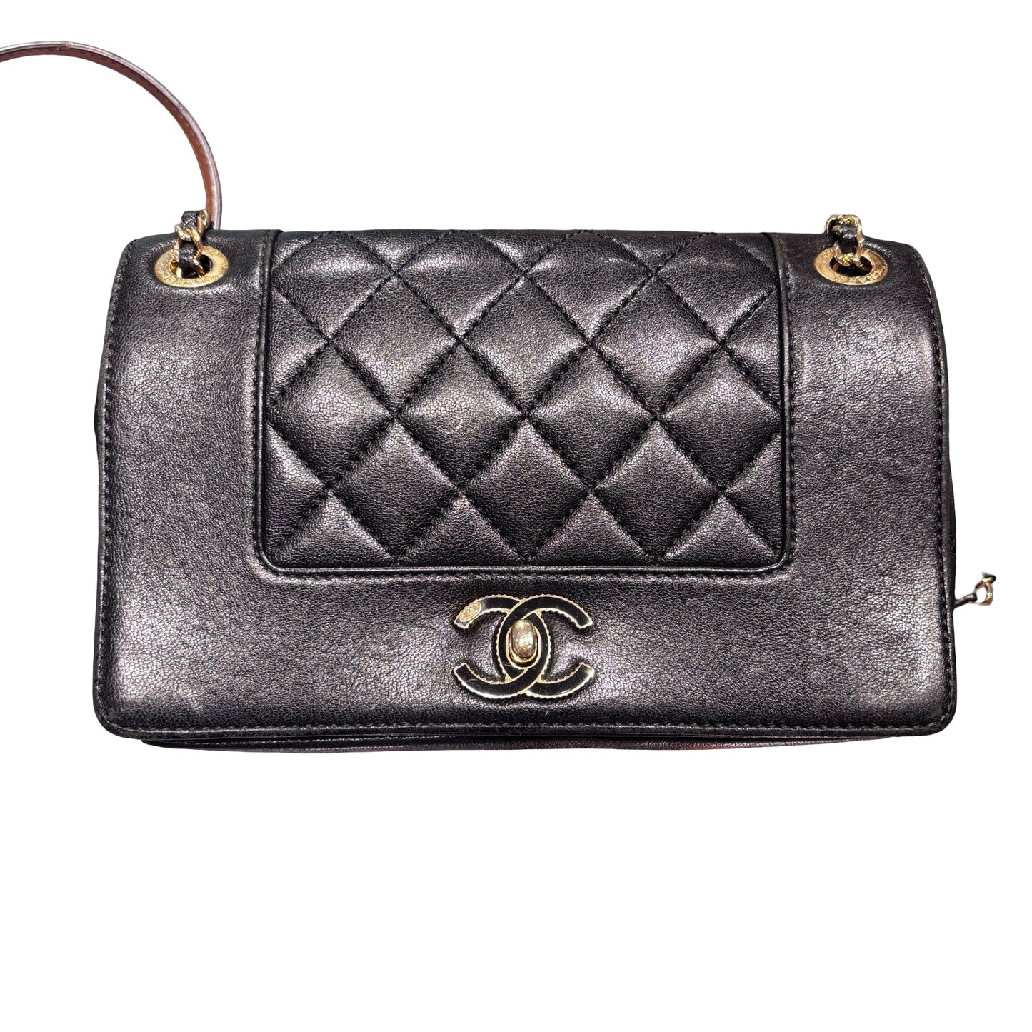 Used CHANEL Chain Shoulder Bag Shoulder Bag Black GHW