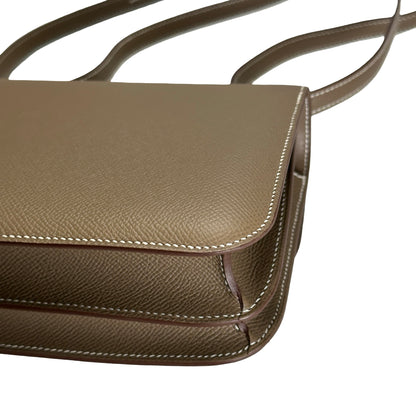 Brand New HERMES Epsom Leather Constance Shoulder Bag Etoupe