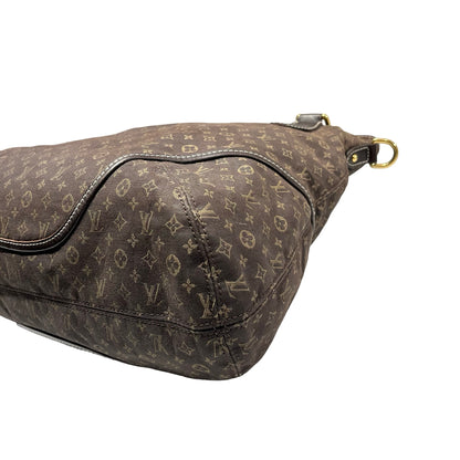 Used Louis Vuitton Canvas Vintage Hand Bag Hobo Bag Brown GHW