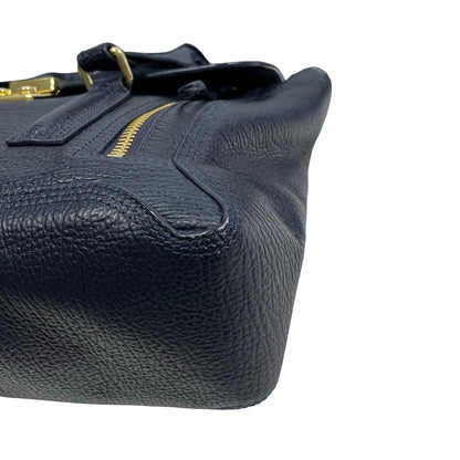 Used 3.1 PHILLIP LIM Textured Leather Pashli Satchel Blue， GHW