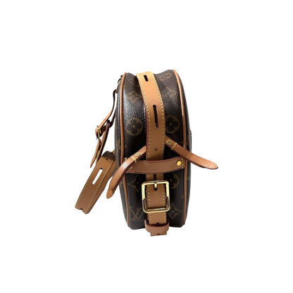 Used Louis Vuitton Monogram Eclipse Coated Canvas Shoulder Bag Brown GHW