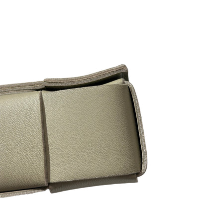 Used BOTTEGA VENETA Intrecciato Leather Cassette Shoulder Bag Green