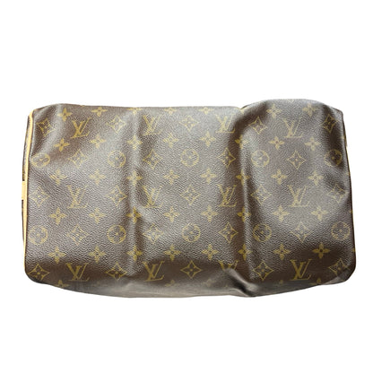 Used LOUIS VUITTON Monogram Canvas Speedy 35 Holdall Brown GHW