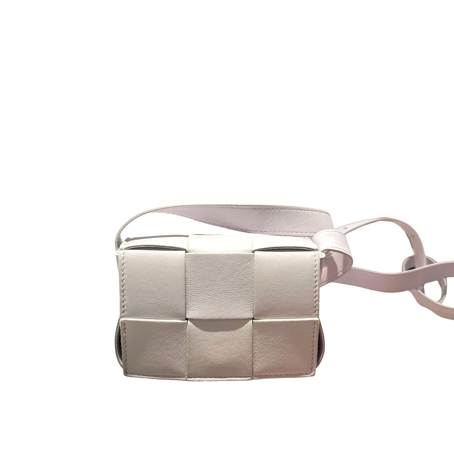 Used BOTTEGA VENETA MINI CASSETTE Cross Body Bag Purple