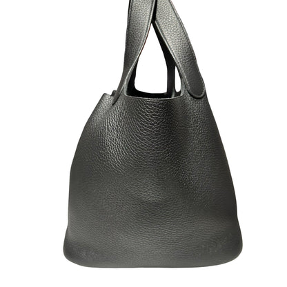 Used HERMÈS Picotin 22 Handbag Black GHW