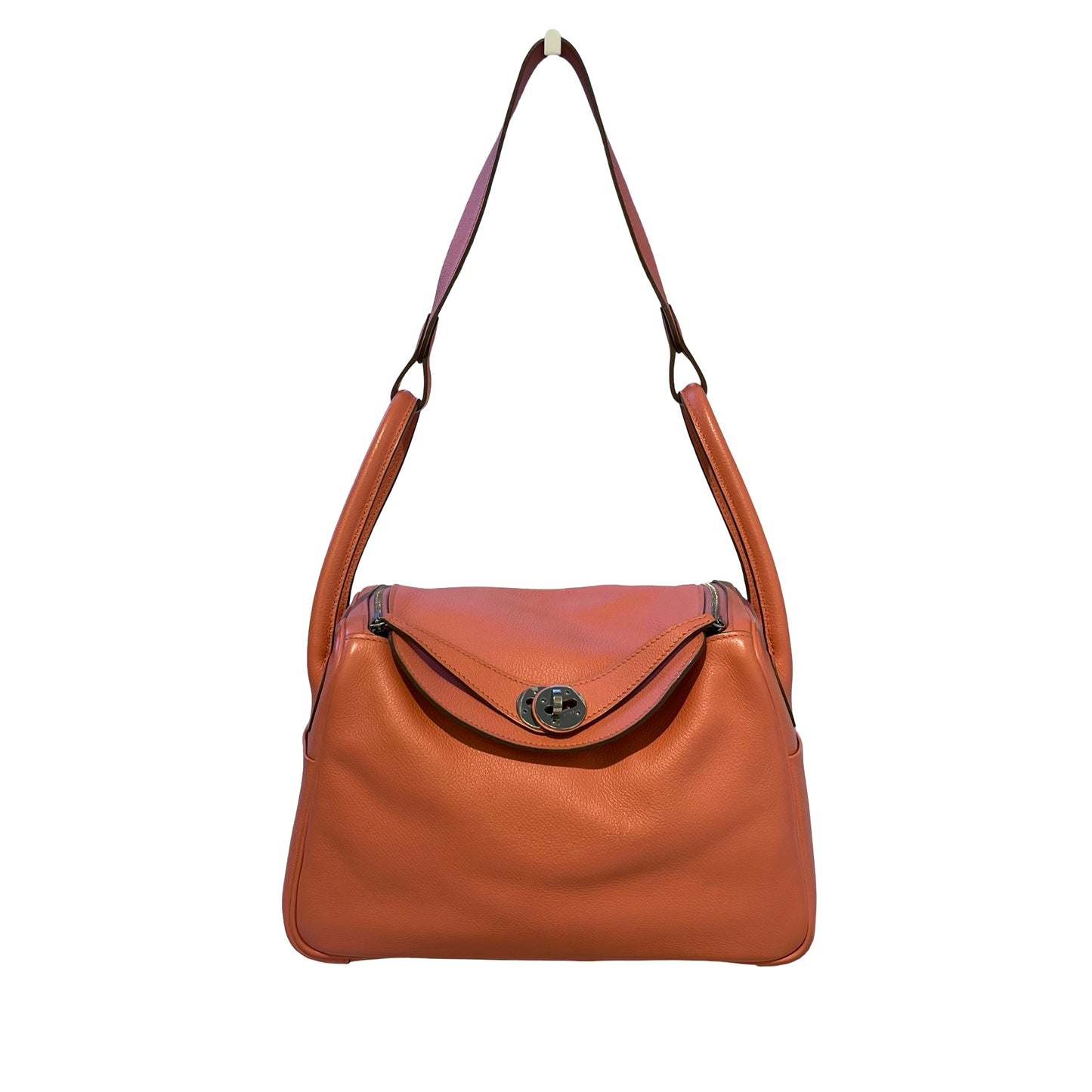 Used Hermès Lindy 26 Shoulder Bag Pink PHW