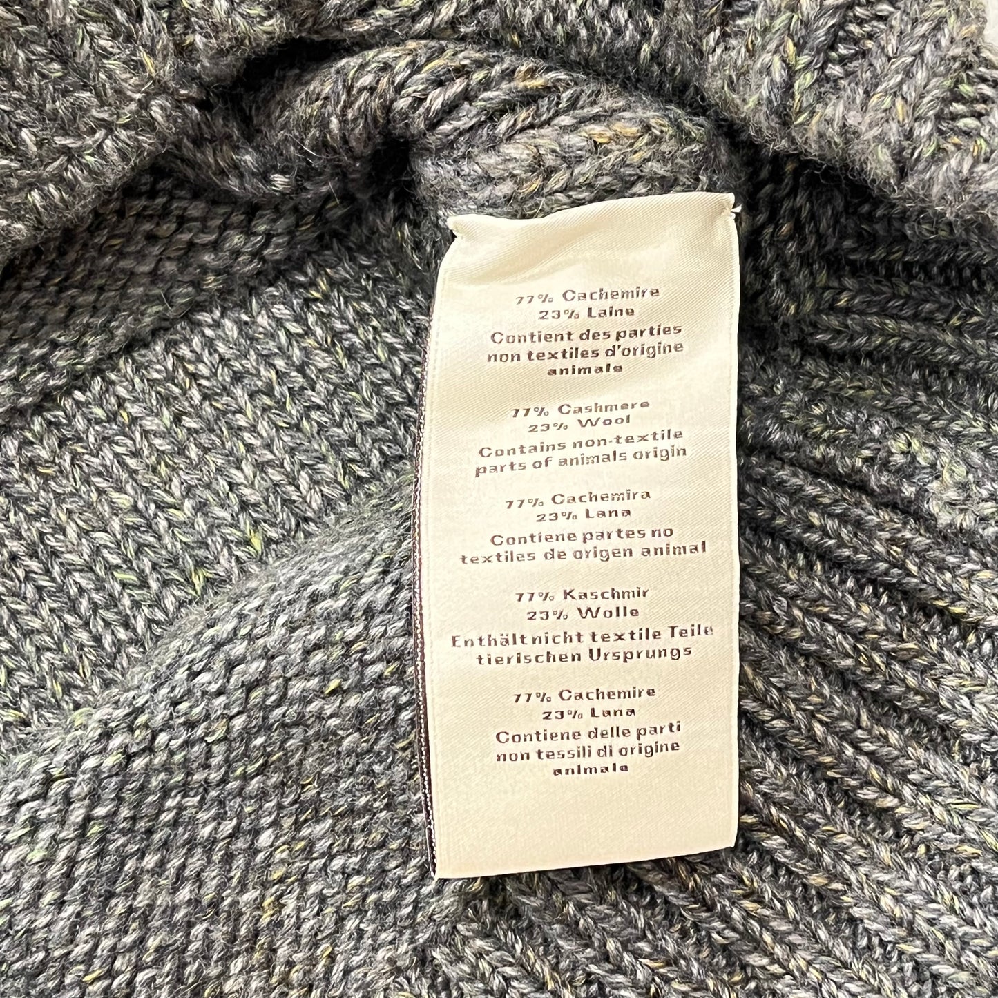 Used HERMES Knit Knit Cardigan Clothes Green