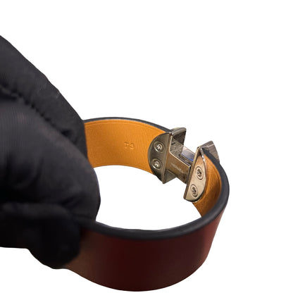Used HERMÈS Clic H Bracelet Accessories Brown Red YELLOW