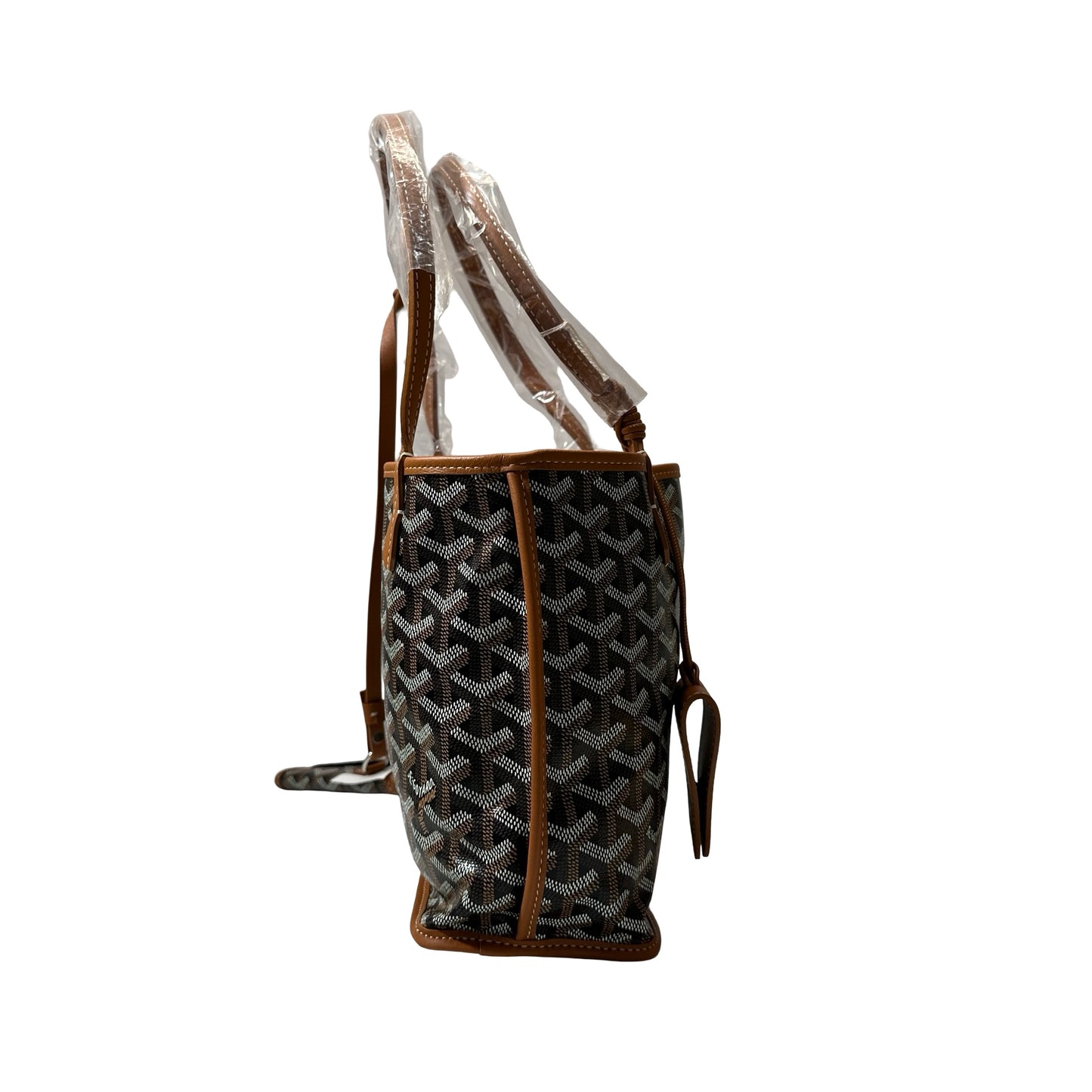 New GOYARD Sac Anjou Mini Hobo Bag Brown Black