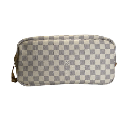 Brand New LOUIS VUITTON Damier Azur Neverfull Tote Bag White Blue