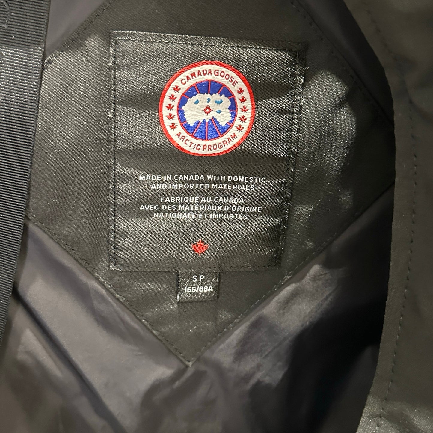 Used CANADA GOOSE Solid Jacket Black
