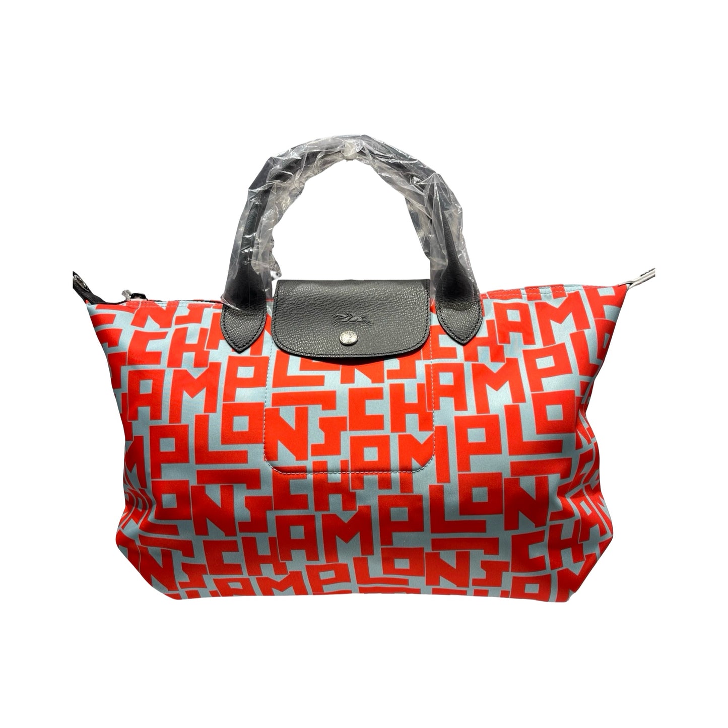 Used Long Champ Two way shoulder bag Shoulder Bag Red Black