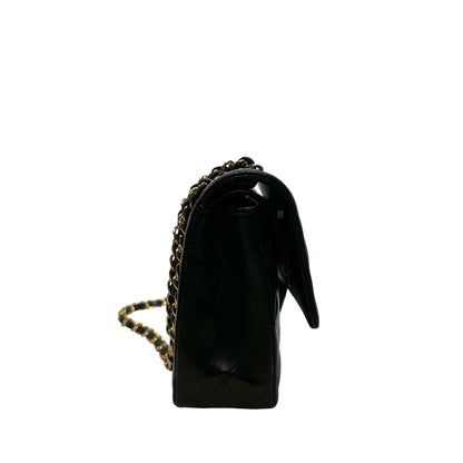 Used CHANEL Lambskin CF 25 Chain shoulder bag Black GHW