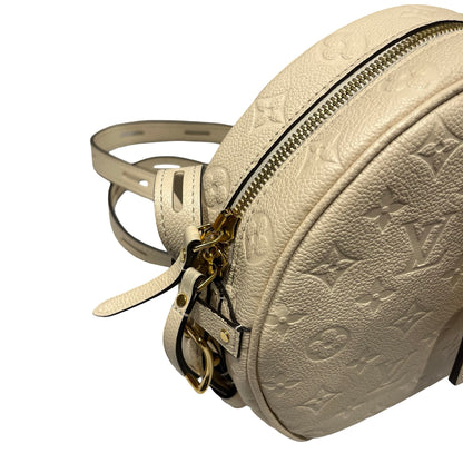 Used LOUIS VUITTON Calfskin Leather Cross Body Bag White GHW