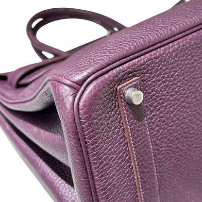 Used Hermès Birkin Handbag Purple PHW