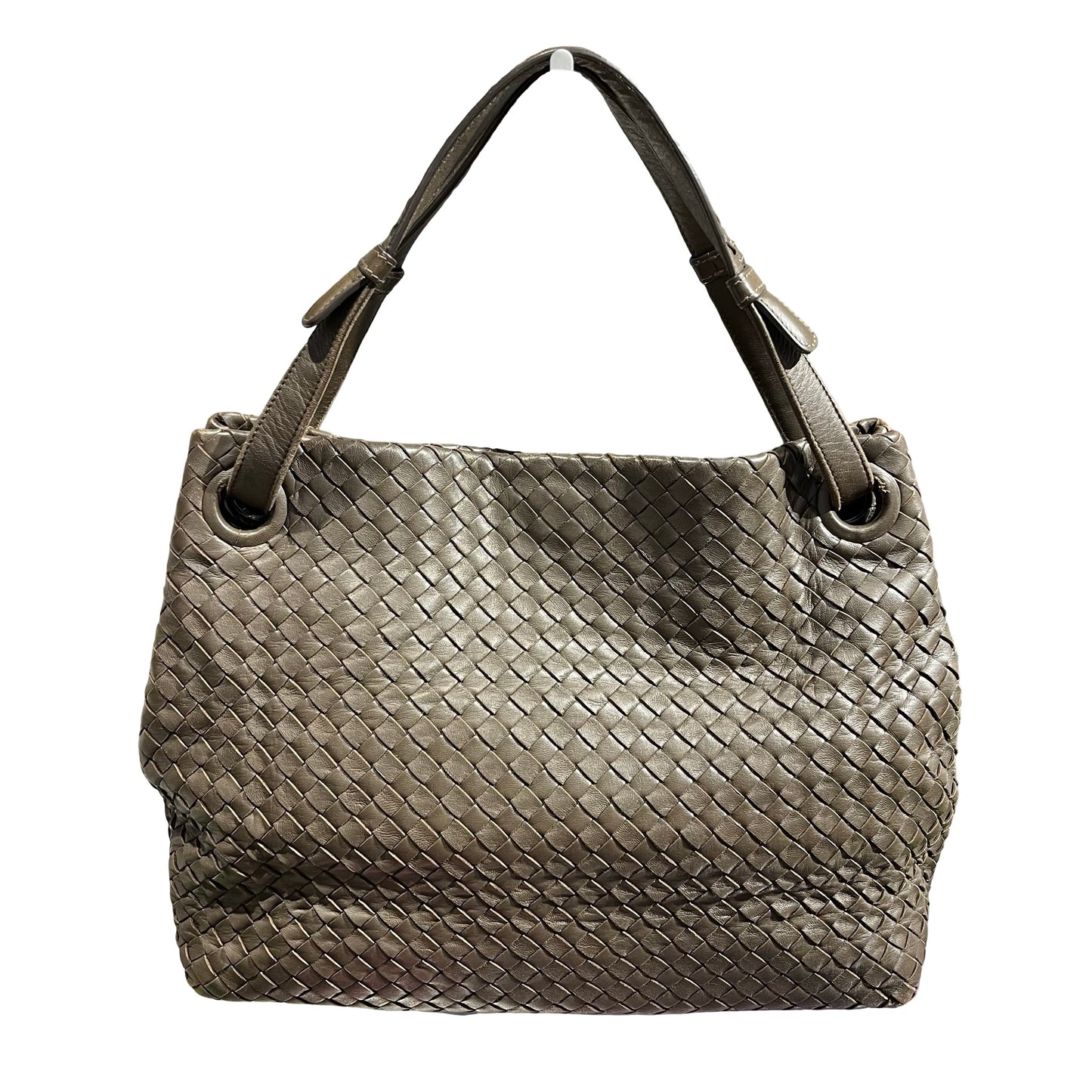 Used Bottega Veneta Calfskin Leather Tote Bag Brown
