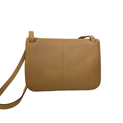 Used HERMÈS Clemence leather Halzan Shoulder Bag Brown Pink PHW