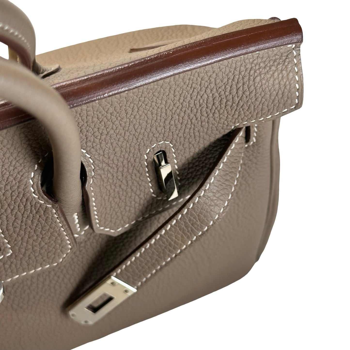 Used HERMES Birkin 25 Handbag Etoupe PHW