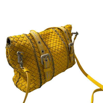 Used BOTTEGA VENETA 2 Way Shoulder Shoulder Bag Sunshine Yellow
