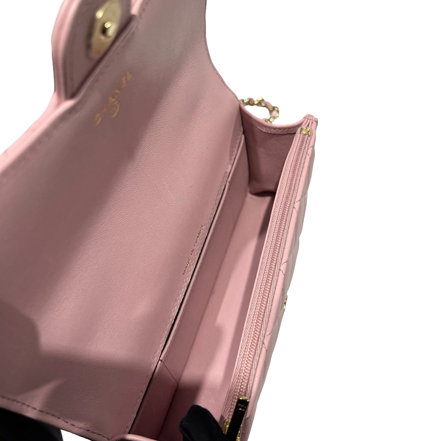 Unused CHANEL Lambskin Leather Unused CHANEL Lambskin Leather Chain shoulder with handle Shoulder Pink GHW Shoulder Bag Pink