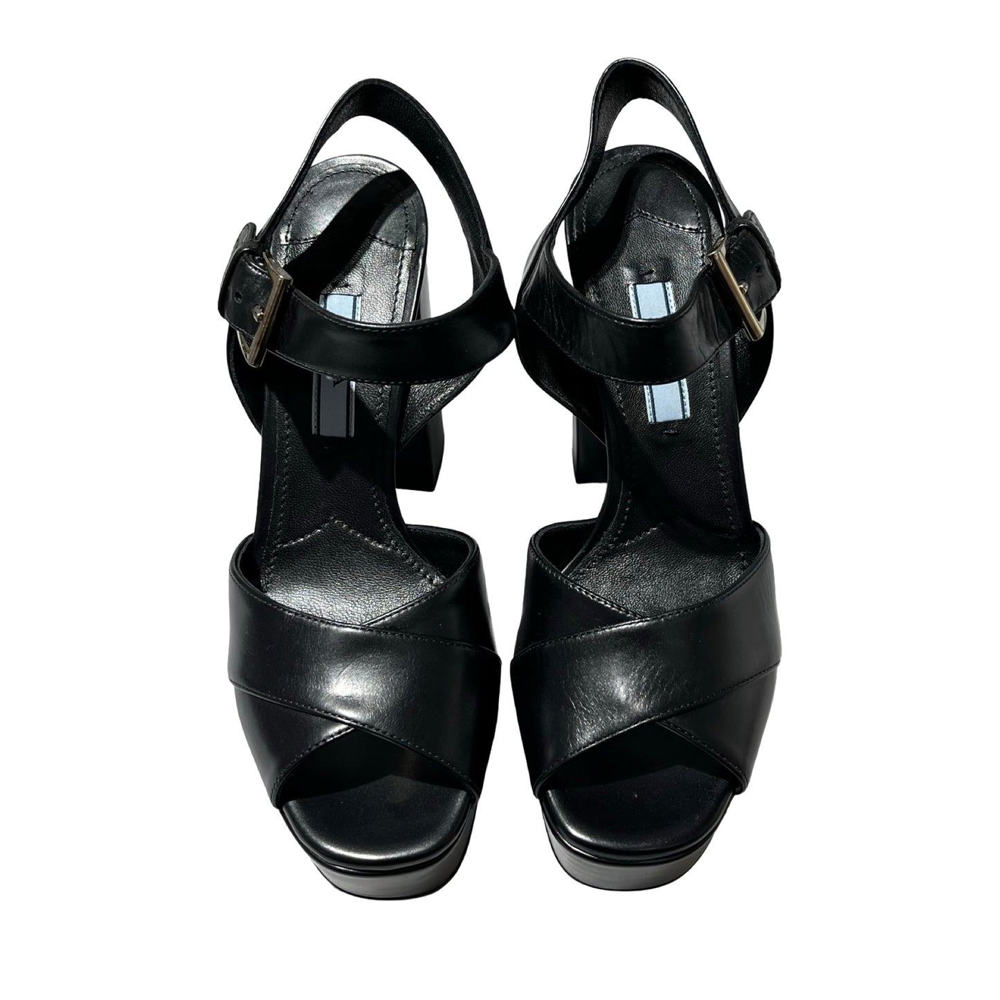 Used PRADA High Heels Shoes Black PHW
