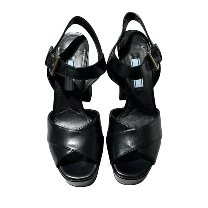 Used PRADA High Heels Shoes Black PHW