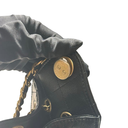 Brand New CHANEL Mini 25 Bag Shoulder Bag Black GHW