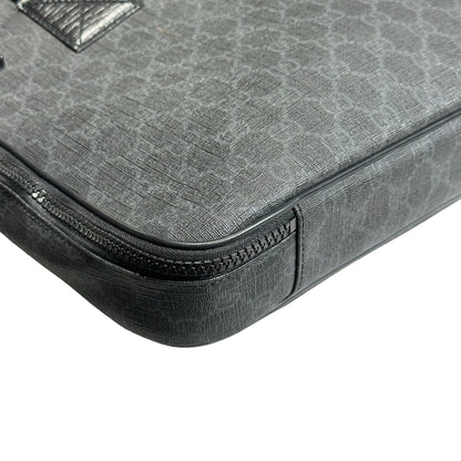 Used GUCCI GG CANVAS Handbag Briefcase Black