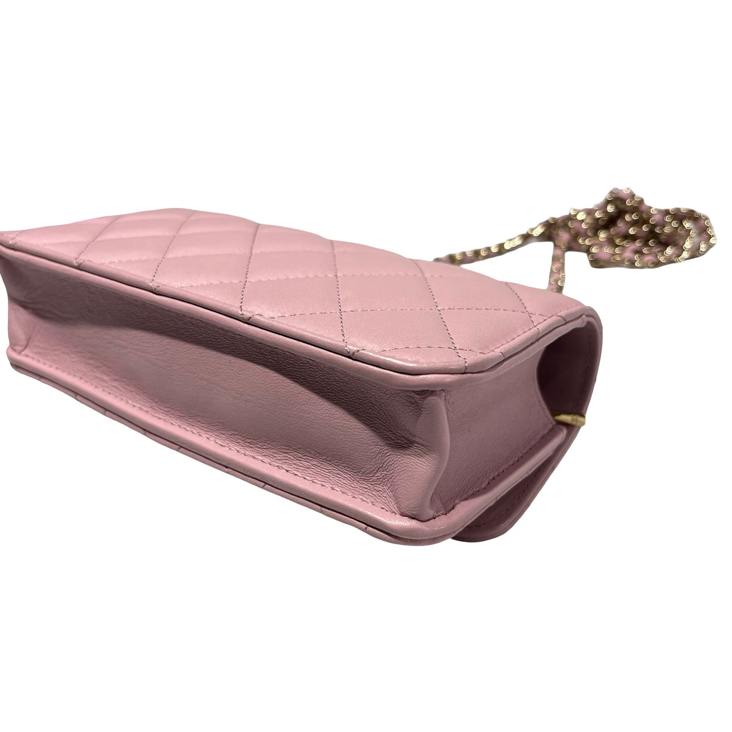 Unused CHANEL Lambskin Leather Unused CHANEL Lambskin Leather Chain shoulder with handle Shoulder Pink GHW Shoulder Bag Pink