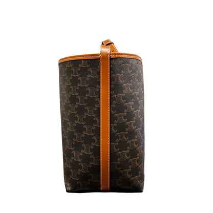 Used CÉLINE Tote Brown GHW Tote Bag Brown