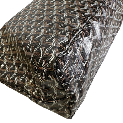 Used GOYARD Goyardine Bohème Hobo Hobo Bag Black Brown PHW