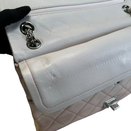 Used CHANEL Quilted 2.55 Reissue Shoulder Bag Pink Cream Ombre