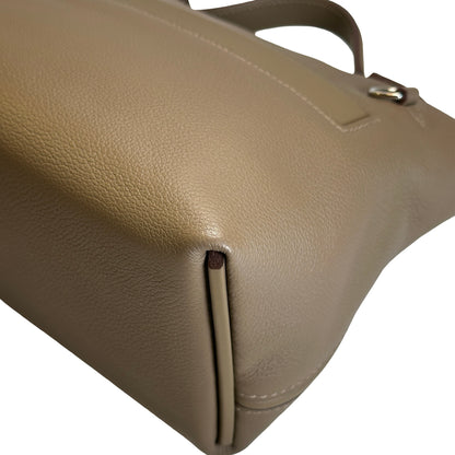 Used HERMES Togo Leather Mini 2424 Handbag ETOUPE/ETOU PHW