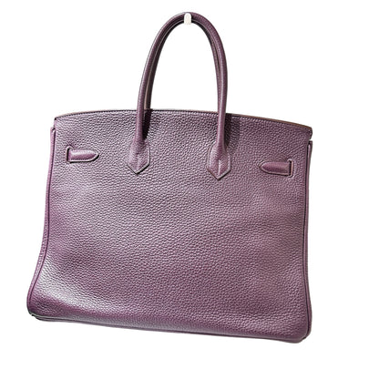 Used Hermès Birkin Handbag Purple PHW